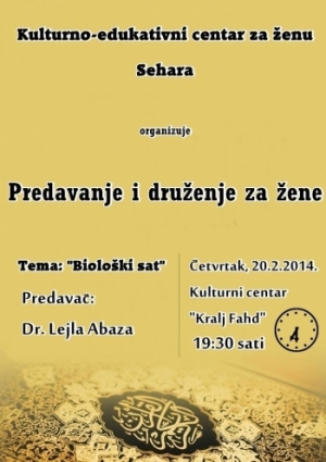 Predavanje i druženje za žene