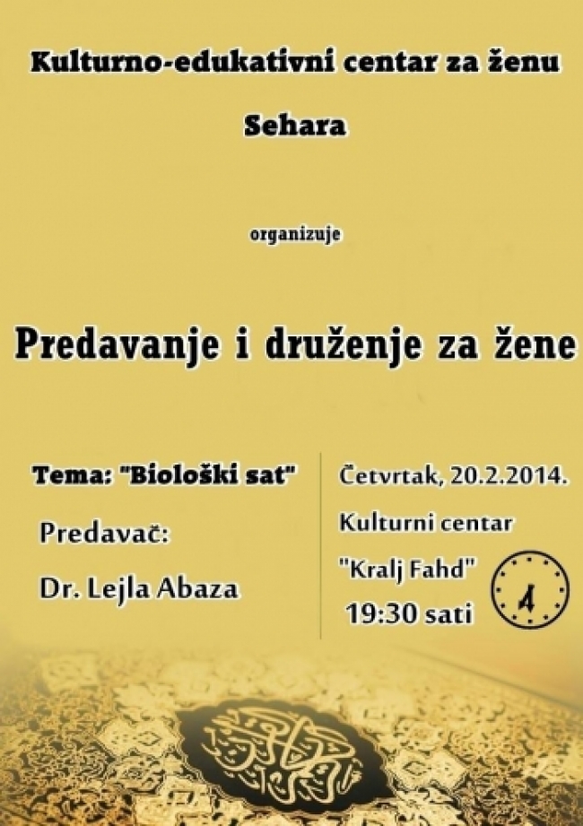 Predavanje i druženje za žene