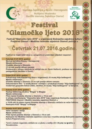 Festival "Glamočko ljeto 2016"
