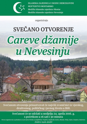Svečano otvorenje Careve džamije u Nevesinju