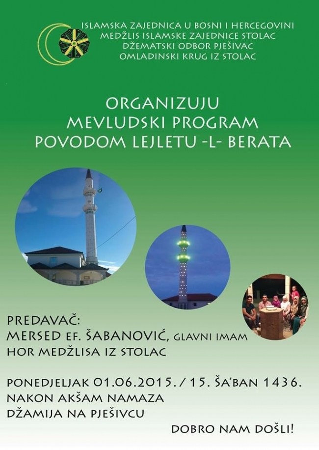 Stolac: Mevlud povodom Lejletu-l-Berata