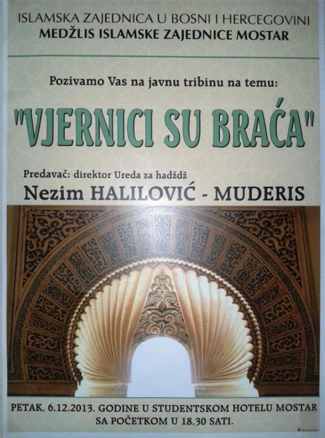 Predavanje na temu "Vjernici su braća"
