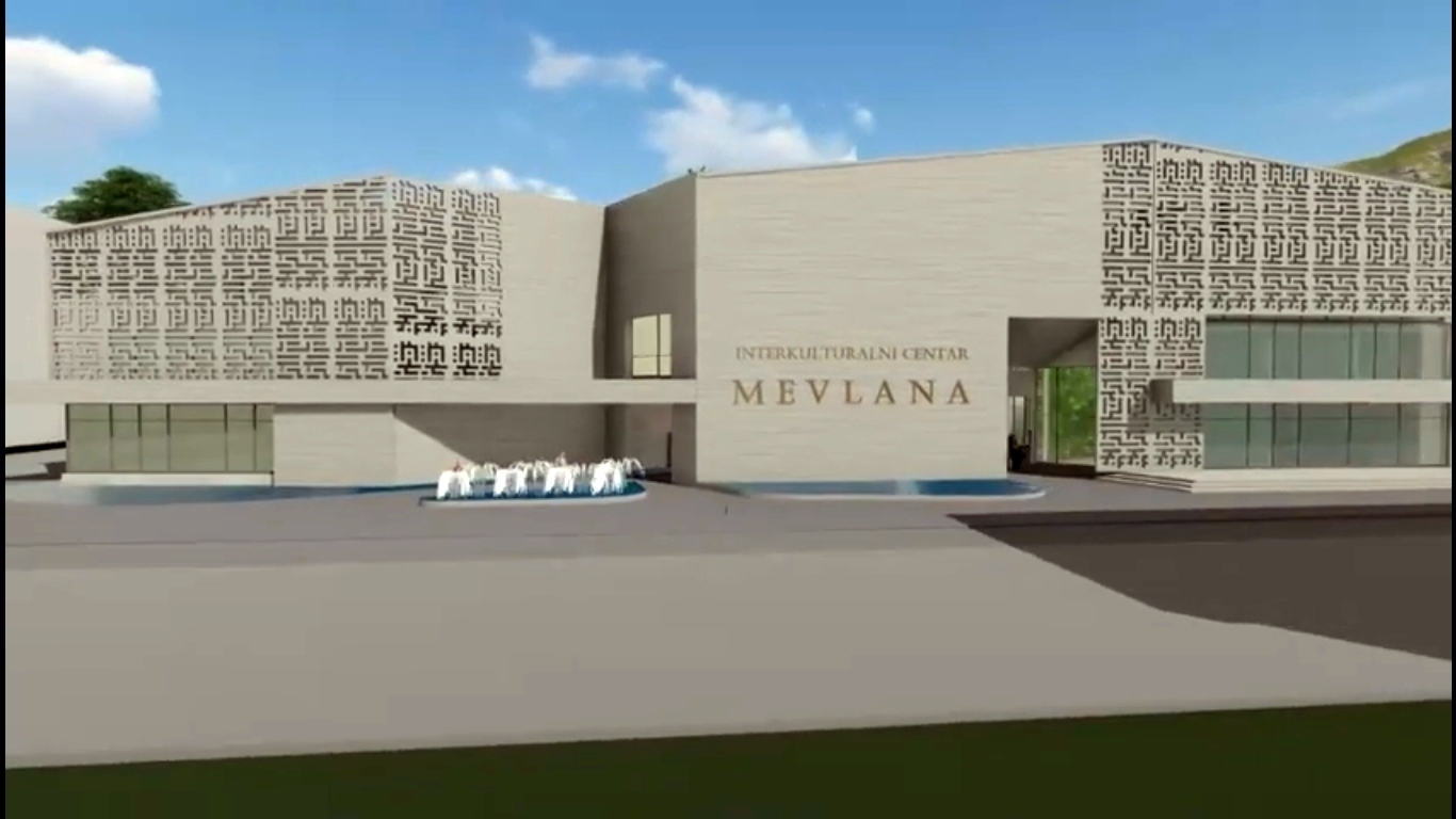 3D model Interkulturnog centra "Mevlana" na vakufu Ahmed-age Lakišića u Mostaru
